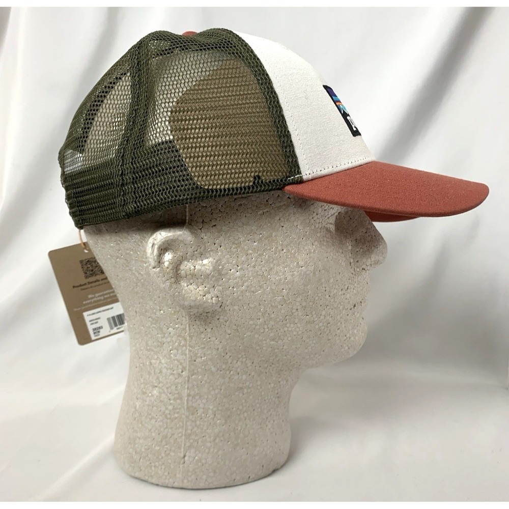 NEW Patagonia p-6 Logo LoPro Trucker Hat Cap Birch White - Picture 7 of 13
